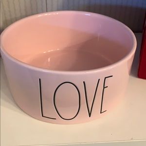Rae Dunn pink love dish bowl